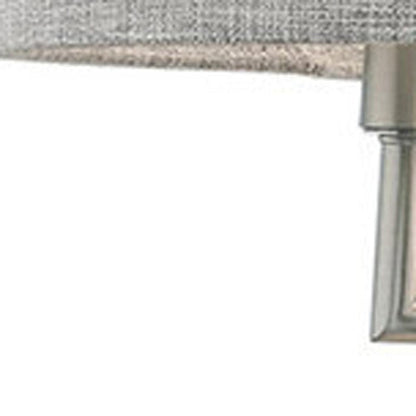 Nickel Six Light Metal Dimmable Chandelier With Shades HomeRoots