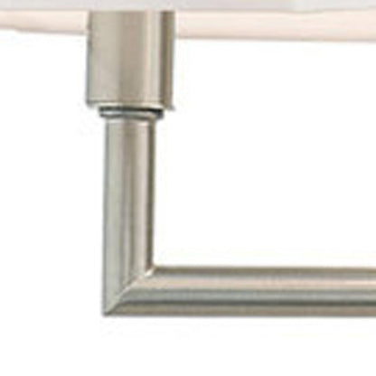Nickel Six Light Metal Dimmable Chandelier With Shades HomeRoots