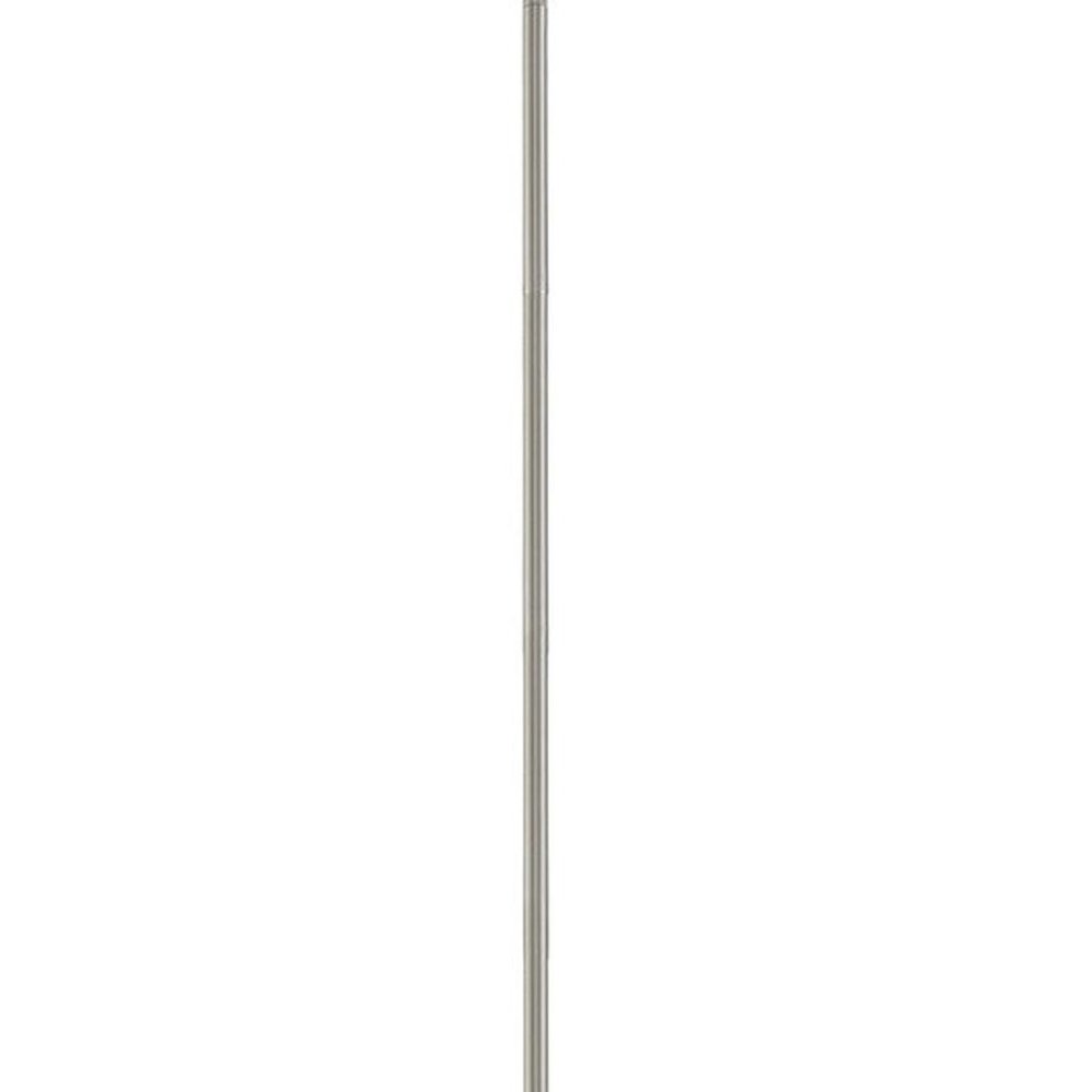 Nickel Seven Light Metal Dimmable Chandelier With Shades HomeRoots