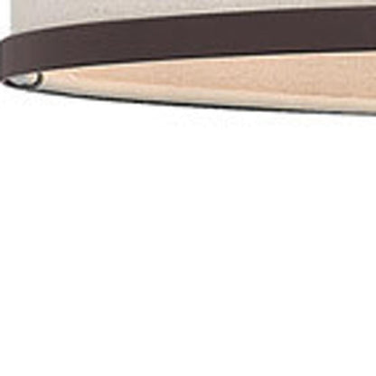 Bronze Seven Light Metal Dimmable Chandelier With Shades HomeRoots