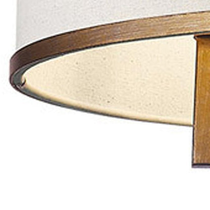 Antiqued Gold Seven Light Metal Dimmable Chandelier With Shades HomeRoots