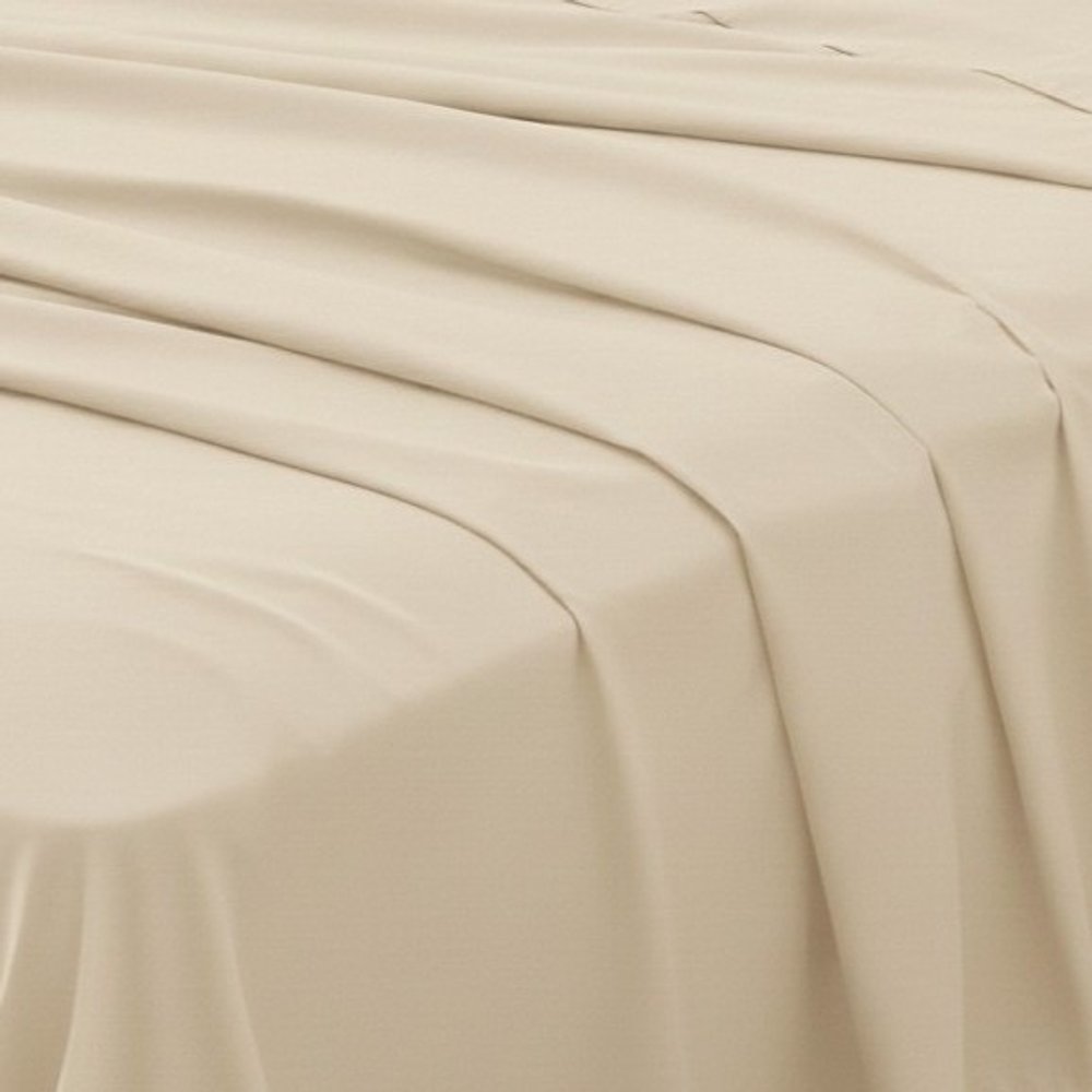 Four Piece Ivory Cotton King Sheet Set HomeRoots
