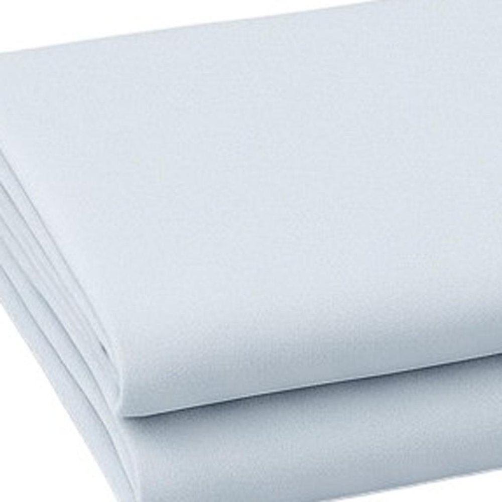 Set of Two Light Blue Cotton Queen Pillowcases HomeRoots