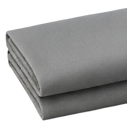 Set of Two Light Gray Cotton King Pillowcases HomeRoots