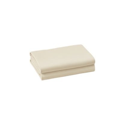 Set of Two Ivory Cotton Queen Pillowcases HomeRoots