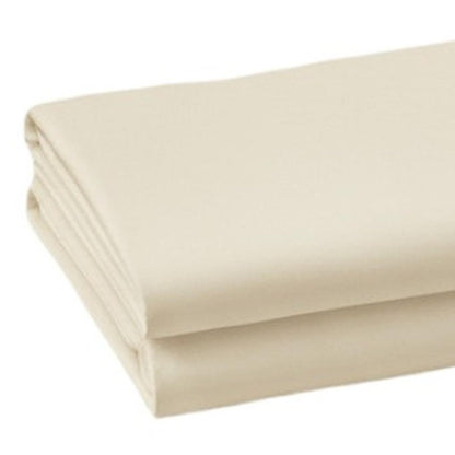 Set of Two Ivory Cotton King Pillowcases HomeRoots