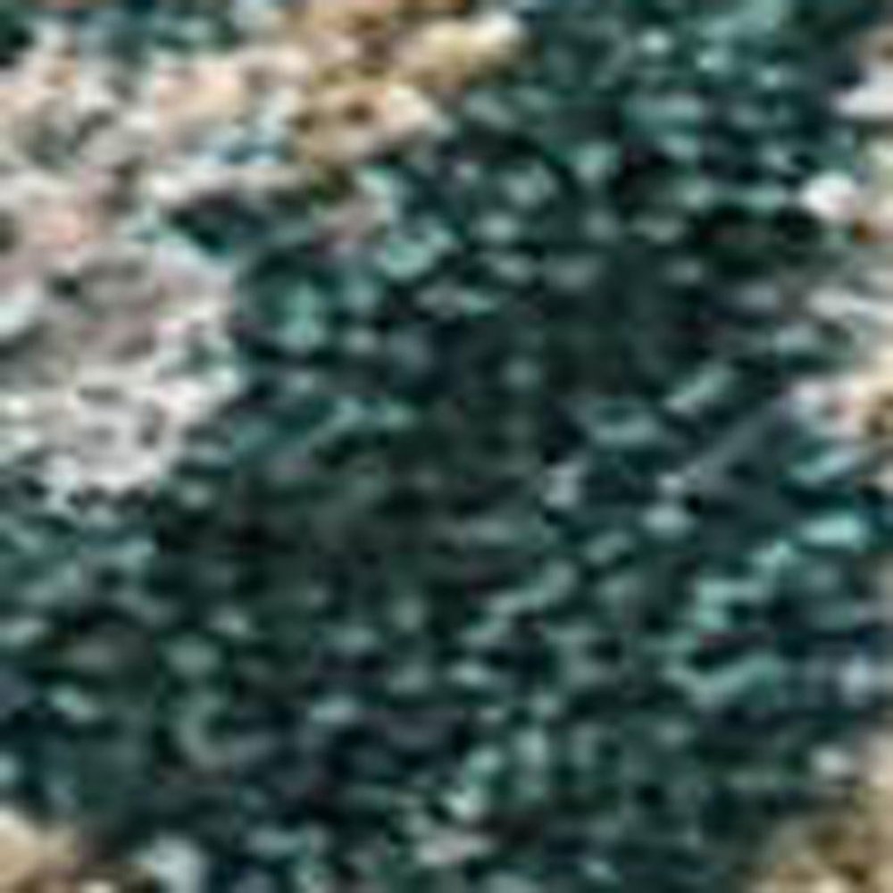 5' X 8' Teal Blue And Gray Damask Washable Indoor Outdoor Area Rug — view 4
