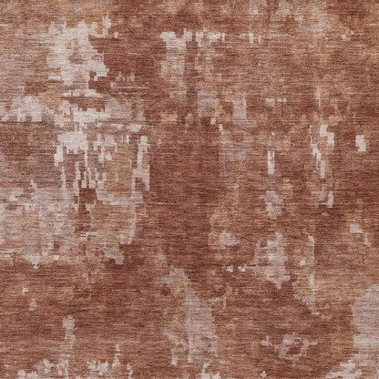 8' X 10' Copper And Ivory Abstract Washable Indoor Outdoor Area Rug HomeRoots