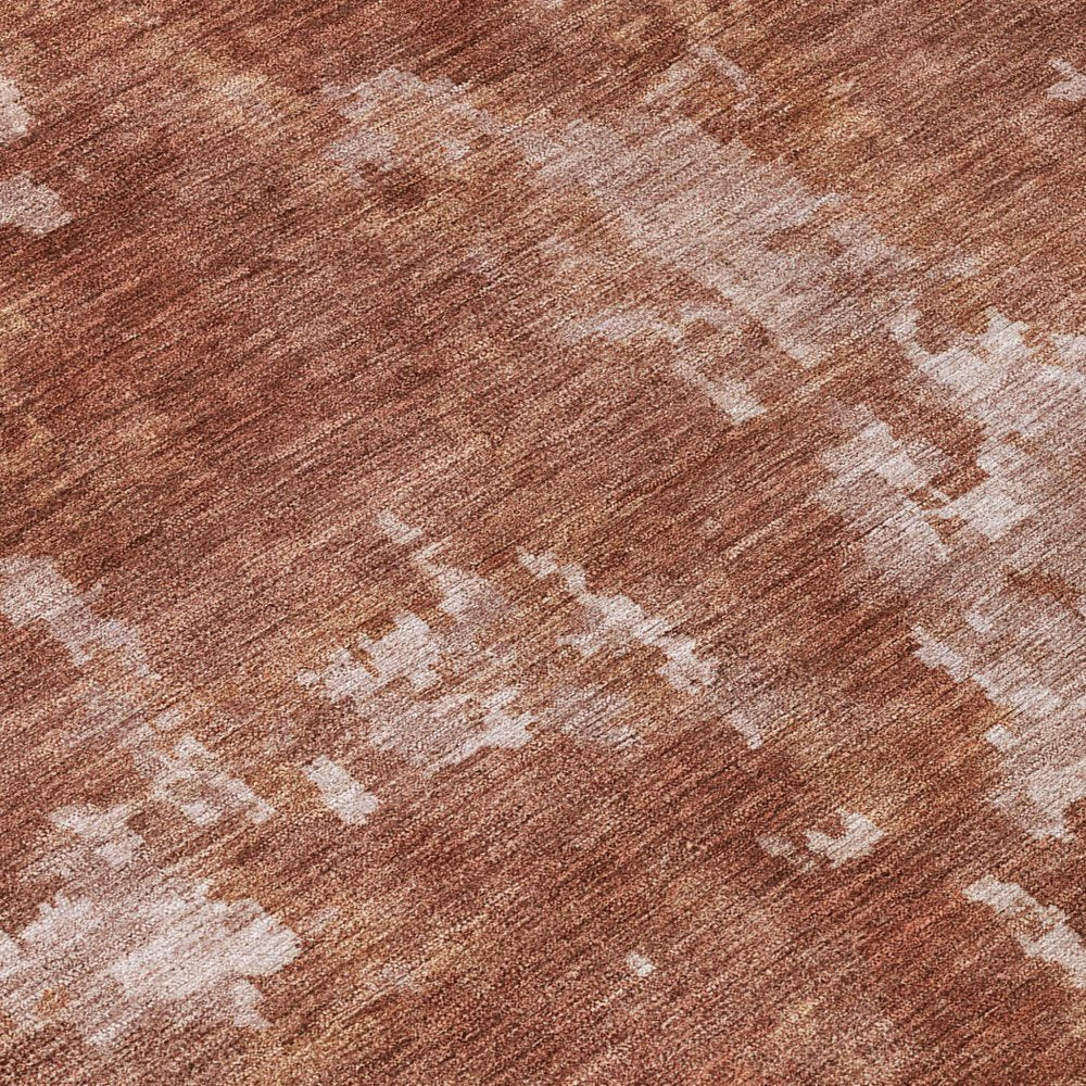 8' X 10' Copper And Ivory Abstract Washable Indoor Outdoor Area Rug HomeRoots