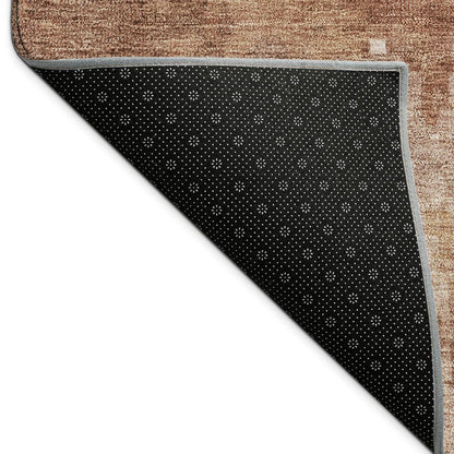 9' X 12' Copper And Ivory Abstract Washable Indoor Outdoor Area Rug HomeRoots
