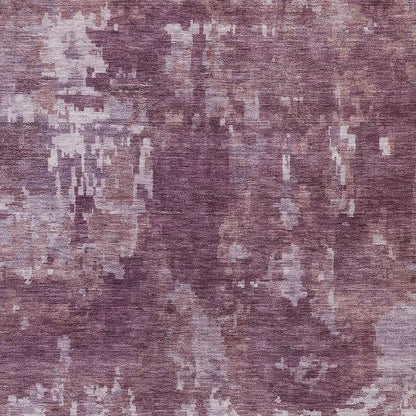 3' X 5' Merlot And Gray Abstract Washable Indoor Outdoor Area Rug HomeRoots
