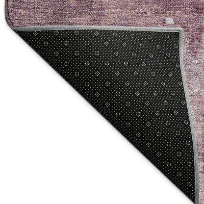 3' X 5' Merlot And Gray Abstract Washable Indoor Outdoor Area Rug HomeRoots