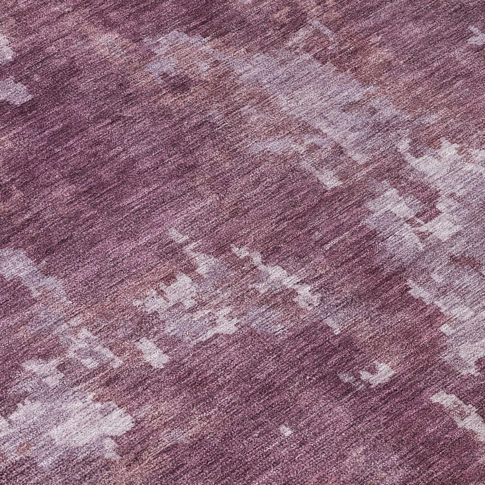 3' X 5' Merlot And Gray Abstract Washable Indoor Outdoor Area Rug — view 4