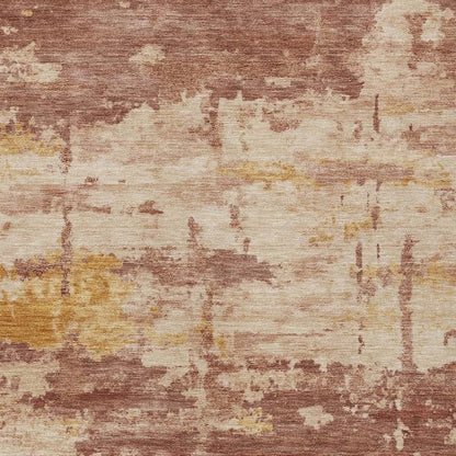8' X 10' Rust And Beige Abstract Washable Indoor Outdoor Area Rug HomeRoots