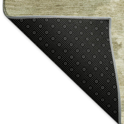 3' X 5' Sage Ivory And Gold Abstract Washable Indoor Outdoor Area Rug HomeRoots