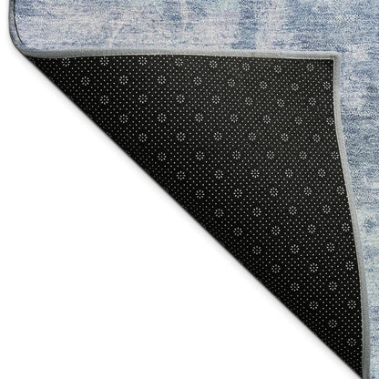 8' X 10' Blue And Ivory Abstract Washable Indoor Outdoor Area Rug HomeRoots