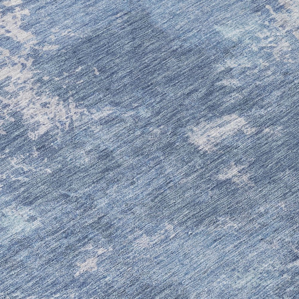 9' X 12' Blue And Ivory Abstract Washable Indoor Outdoor Area Rug HomeRoots