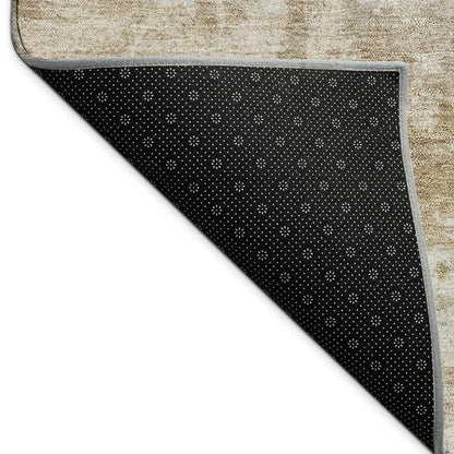 9' X 12' Brown And Beige Abstract Washable Indoor Outdoor Area Rug HomeRoots