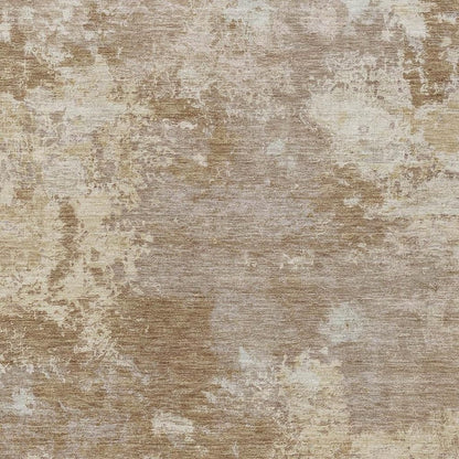 10' X 14' Brown And Beige Abstract Washable Indoor Outdoor Area Rug HomeRoots