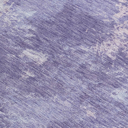 9' X 12' Plum And Gray Abstract Washable Indoor Outdoor Area Rug HomeRoots