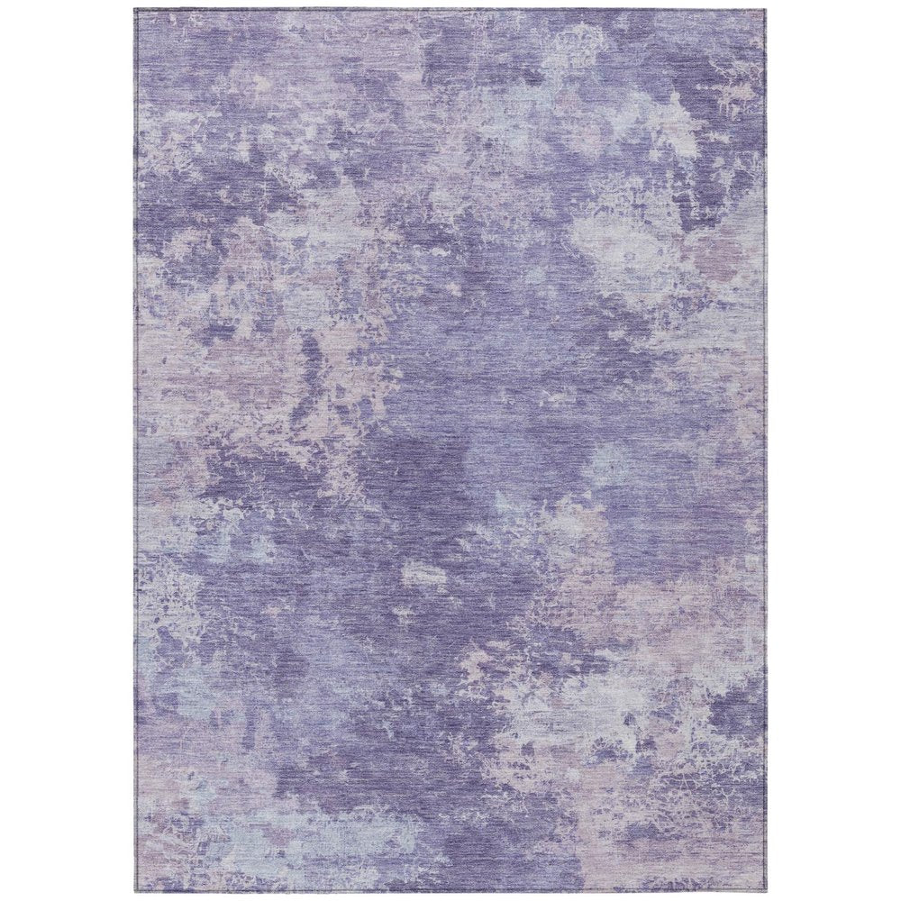 9' X 12' Plum And Gray Abstract Washable Indoor Outdoor Area Rug HomeRoots