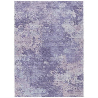9' X 12' Plum And Gray Abstract Washable Indoor Outdoor Area Rug HomeRoots