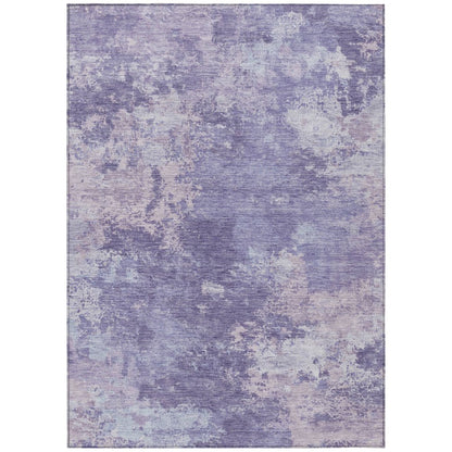 9' X 12' Plum And Gray Abstract Washable Indoor Outdoor Area Rug HomeRoots