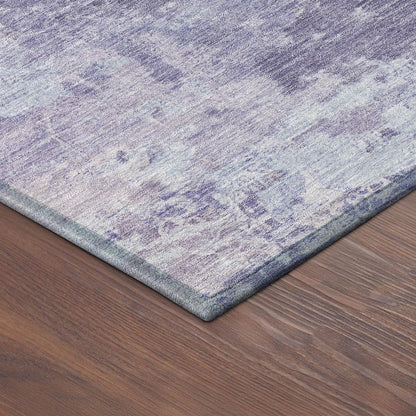 9' X 12' Plum And Gray Abstract Washable Indoor Outdoor Area Rug HomeRoots