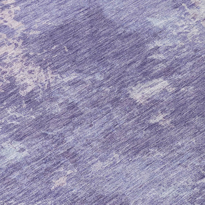 9' X 12' Plum And Gray Abstract Washable Indoor Outdoor Area Rug HomeRoots