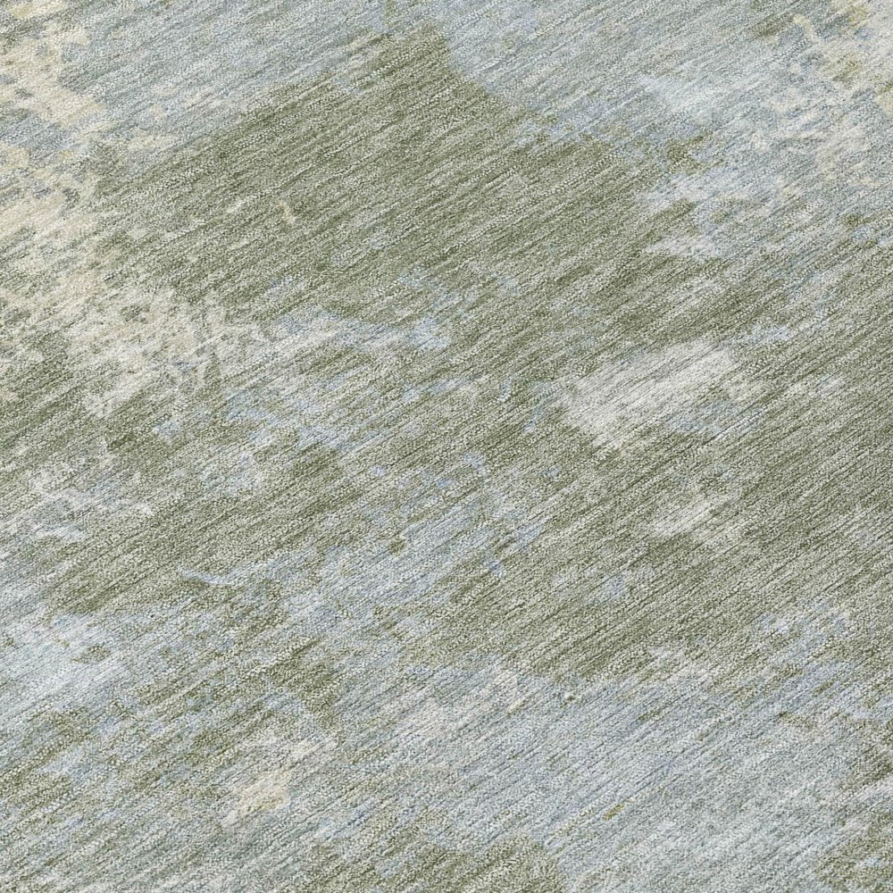 5' X 8' Sage And Gray Abstract Washable Indoor Outdoor Area Rug HomeRoots