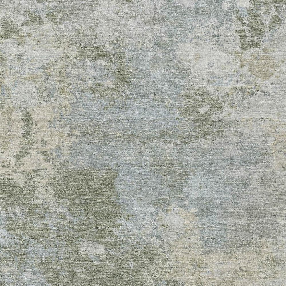8' X 10' Sage And Gray Abstract Washable Indoor Outdoor Area Rug HomeRoots