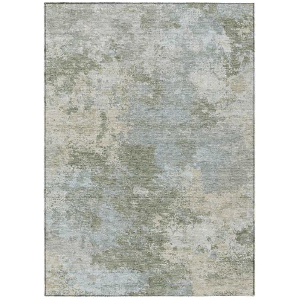8' X 10' Sage And Gray Abstract Washable Indoor Outdoor Area Rug HomeRoots