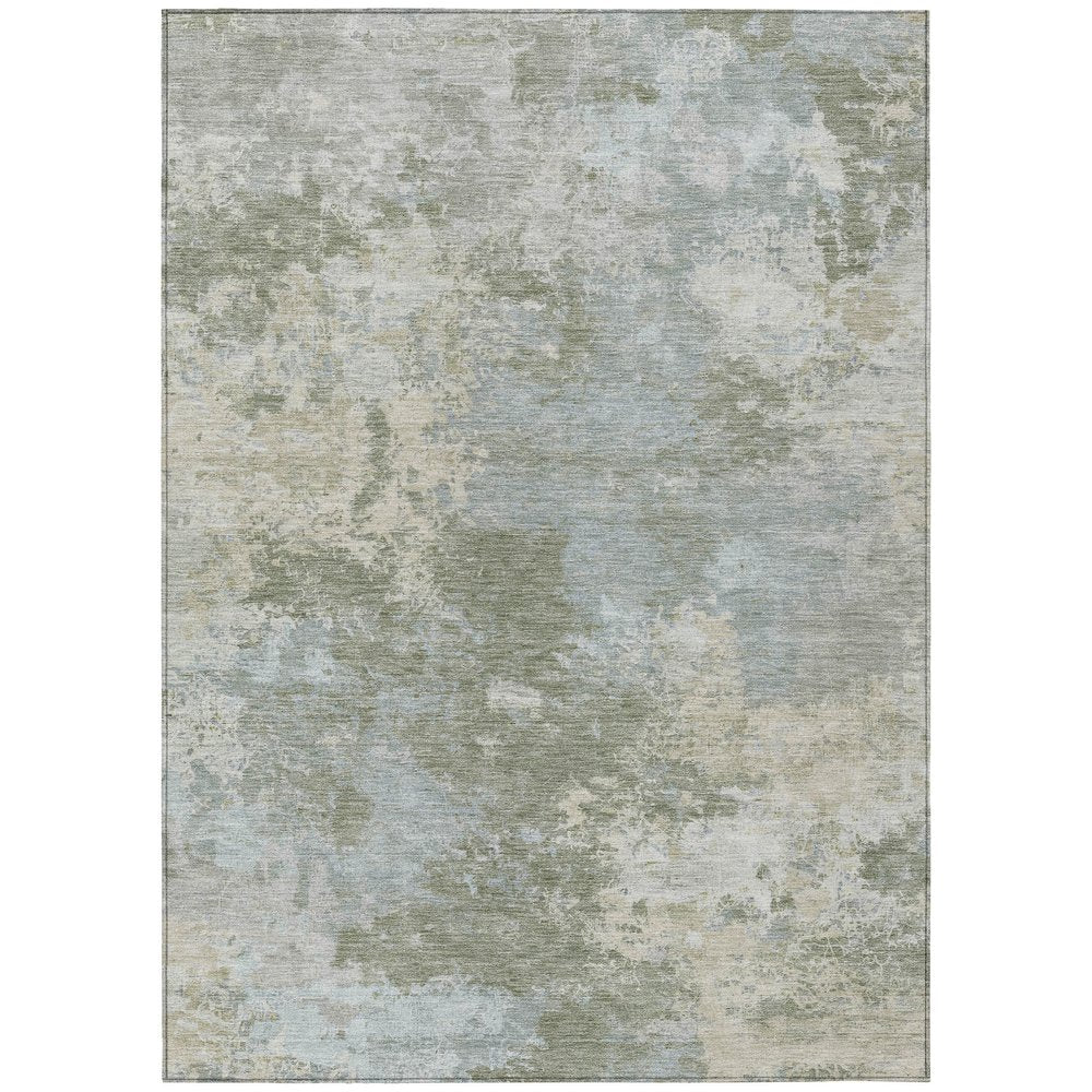 10' X 14' Sage And Gray Abstract Washable Indoor Outdoor Area Rug HomeRoots