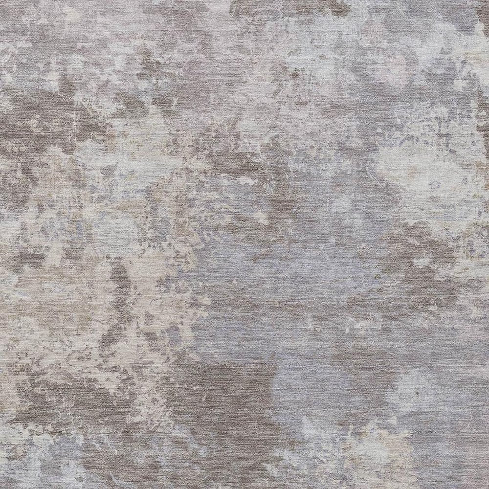 3' X 5' Taupe And Beige Abstract Washable Indoor Outdoor Area Rug HomeRoots