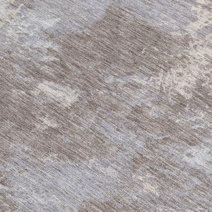 8' X 10' Taupe And Beige Abstract Washable Indoor Outdoor Area Rug HomeRoots