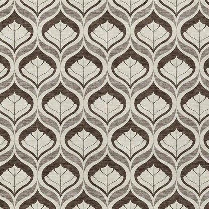 9' X 12' Brown And Beige Geometric Washable Indoor Outdoor Area Rug HomeRoots
