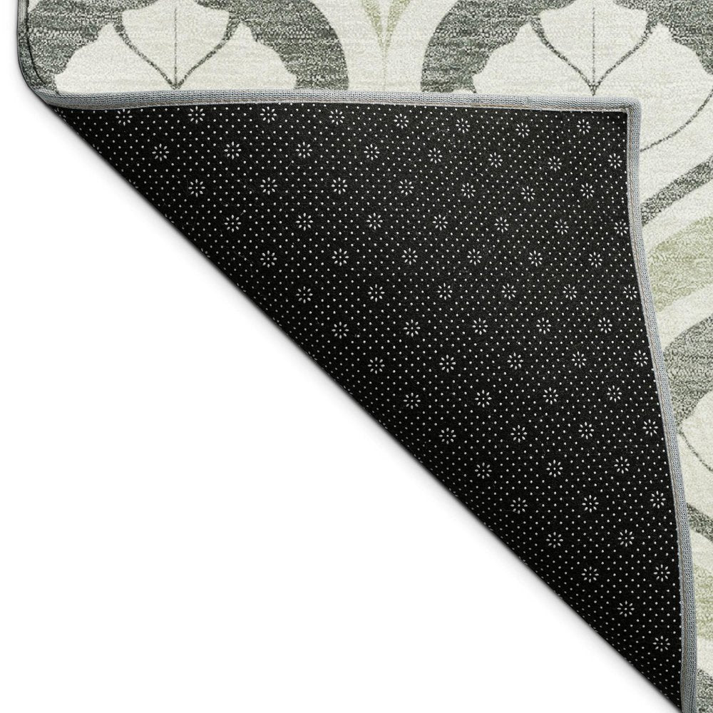 8' X 10' Lime Green And Beige Geometric Washable Indoor Outdoor Area Rug HomeRoots