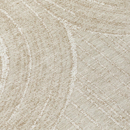 5' X 8' Beige And Tan Geometric Washable Indoor Outdoor Area Rug HomeRoots