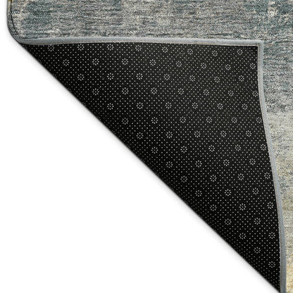 10' X 14' Gray Gold And Ivory Geometric Washable Indoor Outdoor Area Rug HomeRoots