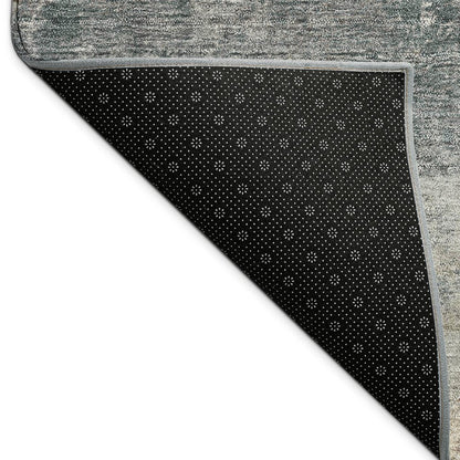5' X 8' Khaki Gray And Ivory Geometric Washable Indoor Outdoor Area Rug HomeRoots