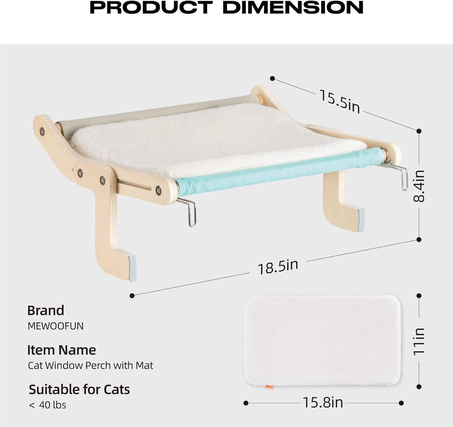 Cat Window Perch Cat Window Hammock Seat for Indoor Cats Sturdy Adjustable Steady Cat Bed Providing All-Around Sunbath Space Saving Washable Holds Up - FurniFindUSA