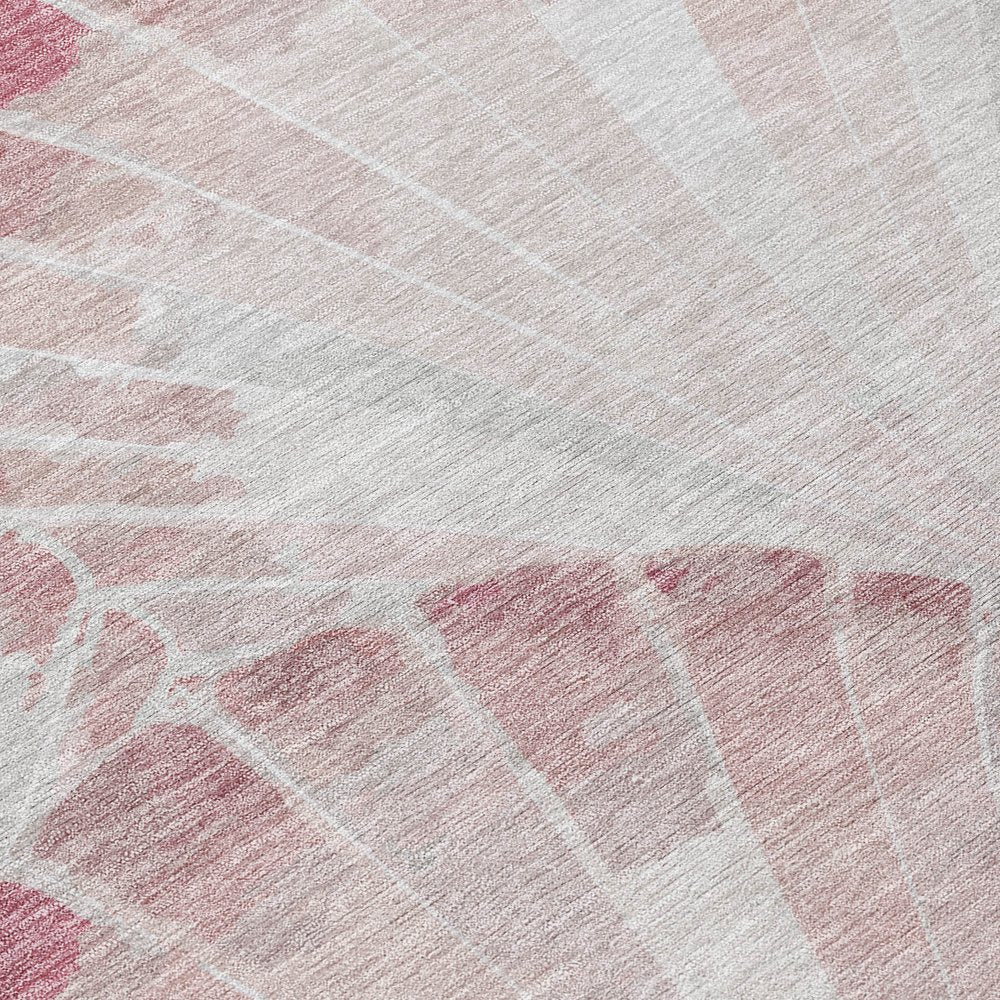 5' X 8' Blush And Ivory Seashell Washable Indoor Outdoor Area Rug — view 23