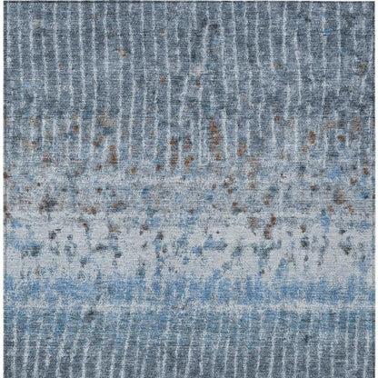 10' X 14' Blue And Green Abstract Washable Indoor Outdoor Area Rug HomeRoots