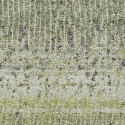 5' X 8' Olive Green And Copper Abstract Washable Indoor Outdoor Area Rug HomeRoots