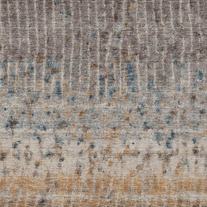 5' X 8' Taupe Merlot And Copper Abstract Washable Indoor Outdoor Area Rug HomeRoots