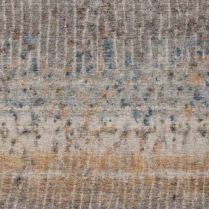 8' X 10' Taupe Merlot And Copper Abstract Washable Indoor Outdoor Area Rug HomeRoots
