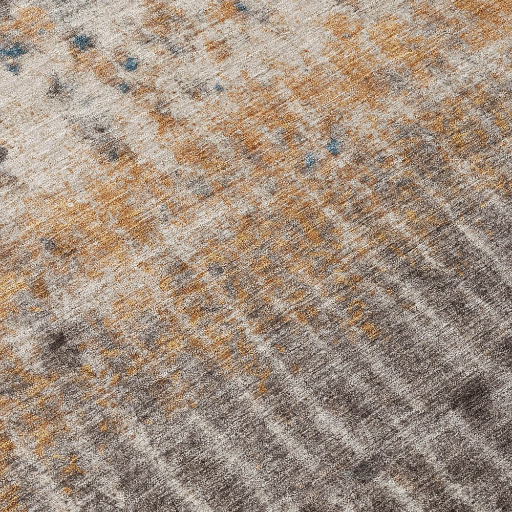 8' X 10' Taupe Merlot And Copper Abstract Washable Indoor Outdoor Area Rug HomeRoots