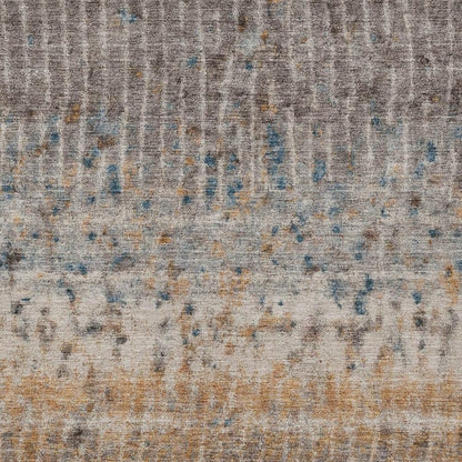 10' X 14' Taupe Merlot And Copper Abstract Washable Indoor Outdoor Area Rug HomeRoots