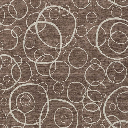 3' X 5' Brown And Beige Geometric Washable Indoor Outdoor Area Rug HomeRoots
