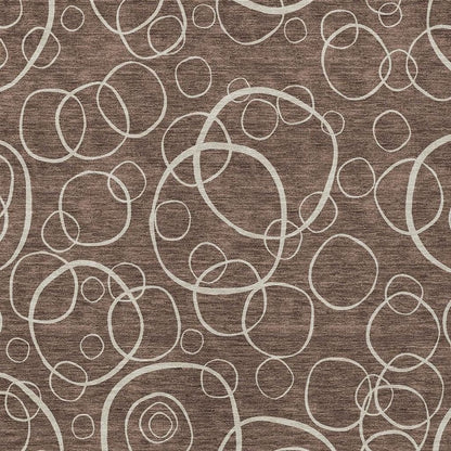 8' X 10' Brown And Beige Geometric Washable Indoor Outdoor Area Rug HomeRoots